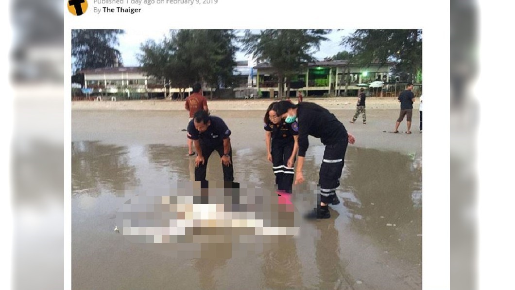 2具無頭屍被沖到泰國知名海灘上，另有漁民在碼頭發現疑似女性頭顱。圖／翻攝自《The Thaiger》