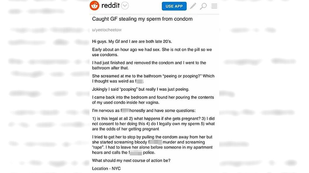 男網友發文全文。圖/翻攝自Reddit