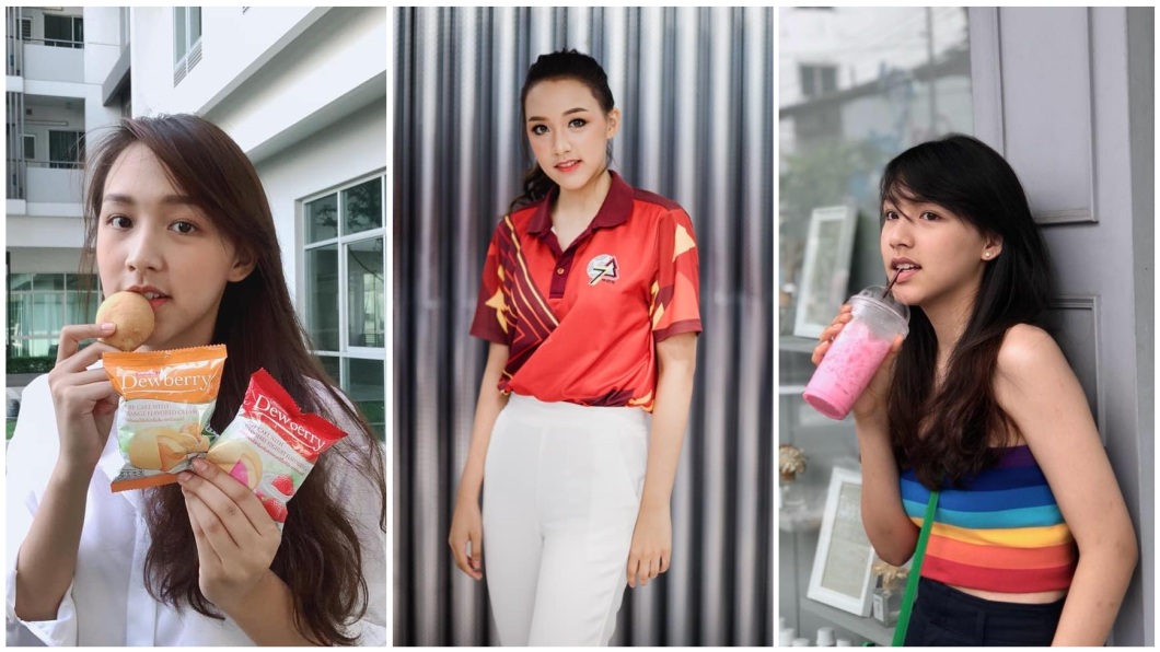 該名正妹目前是泰國法政大學的啦啦隊長,她的母親則是27年前的隊長。(圖/翻攝自臉書)
