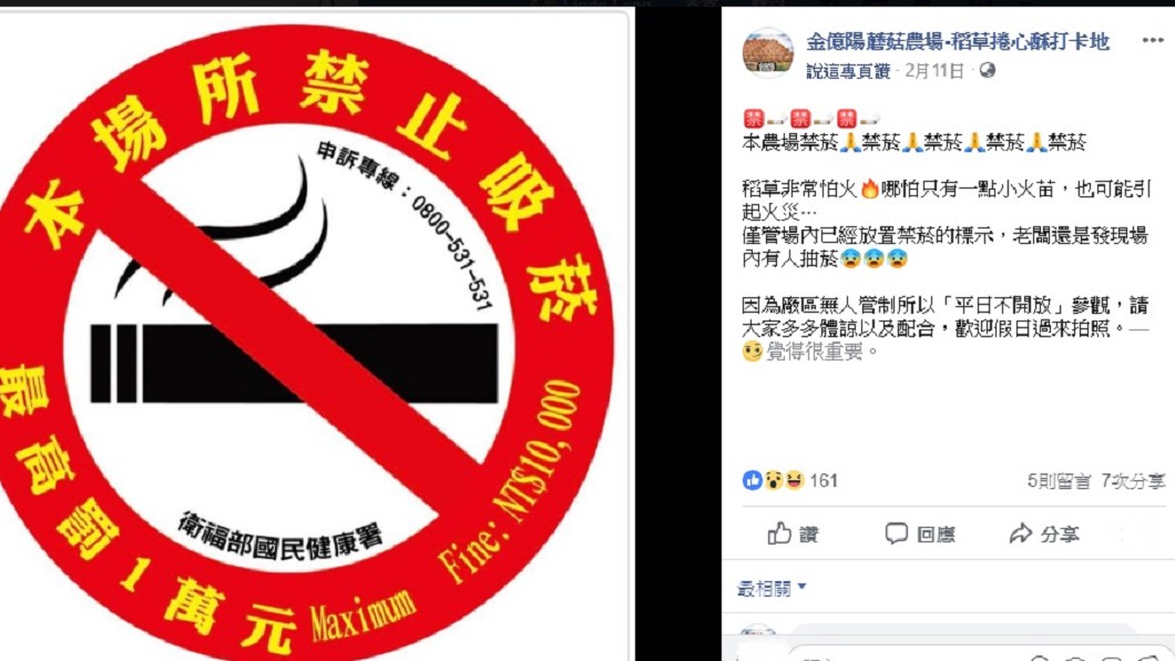 圖/翻攝自臉書「金億陽蘑菇農場-稻草捲心酥打卡地」