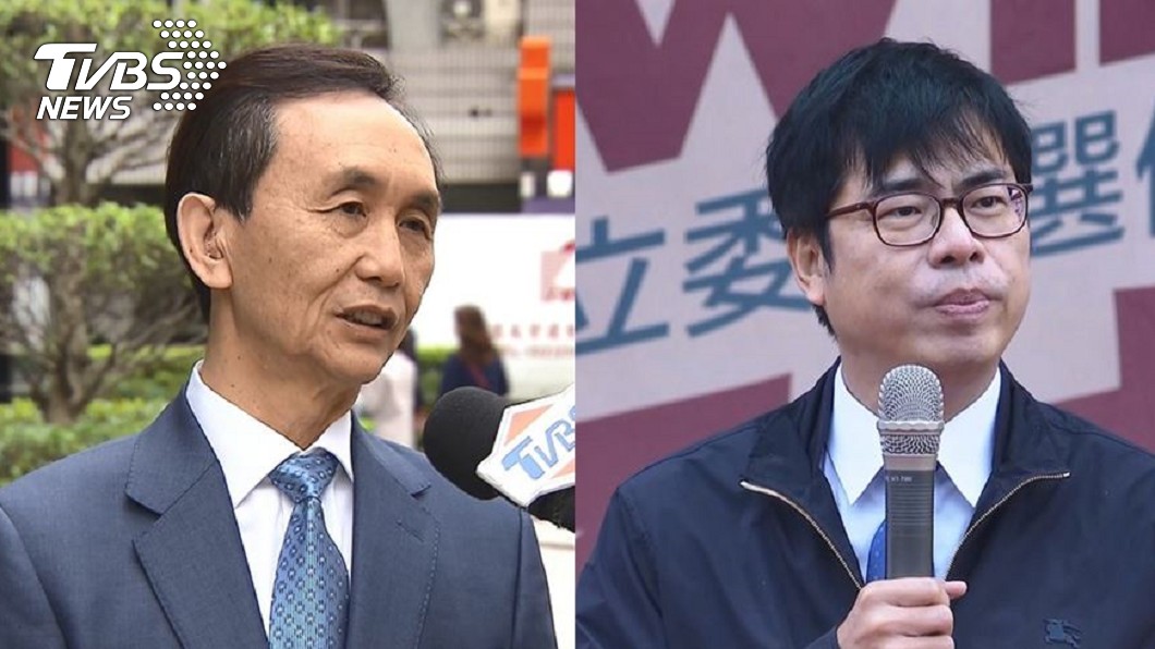 吳子嘉說，陳其邁打電話向他爆料開除黨籍的內幕。合成圖／TVBS