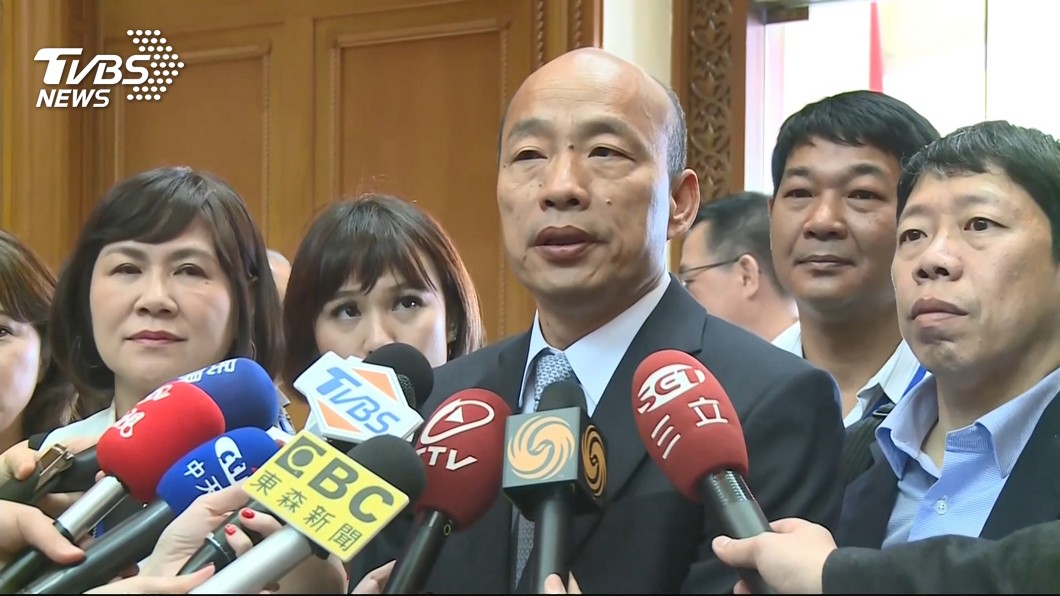 目前國民黨內人氣聲勢最旺的就是高雄市長韓國瑜,不少黨內人士和基層拱他出來選2020。(圖/TVBS)