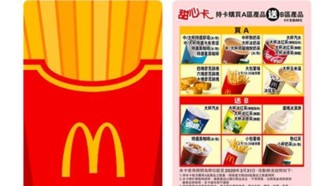 翻攝/麥當勞官網