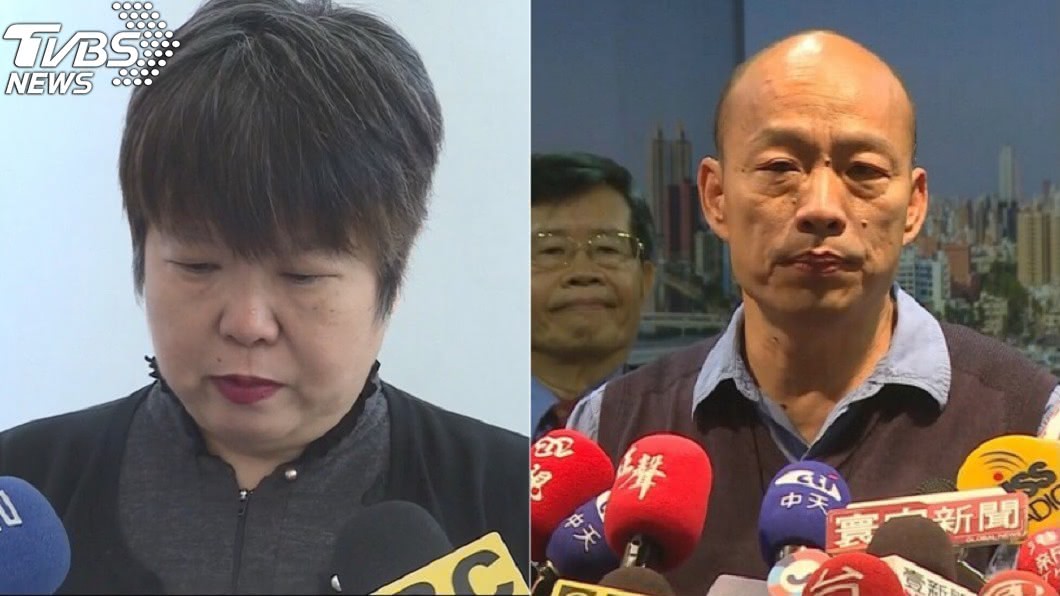 資深媒體人黃光芹(左)、高雄市長韓國瑜(右)圖／TVBS資料畫面