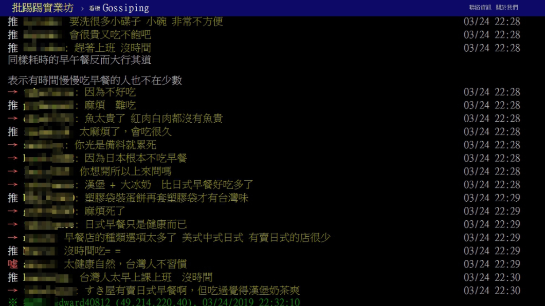 網友留言。圖/翻攝自PTT