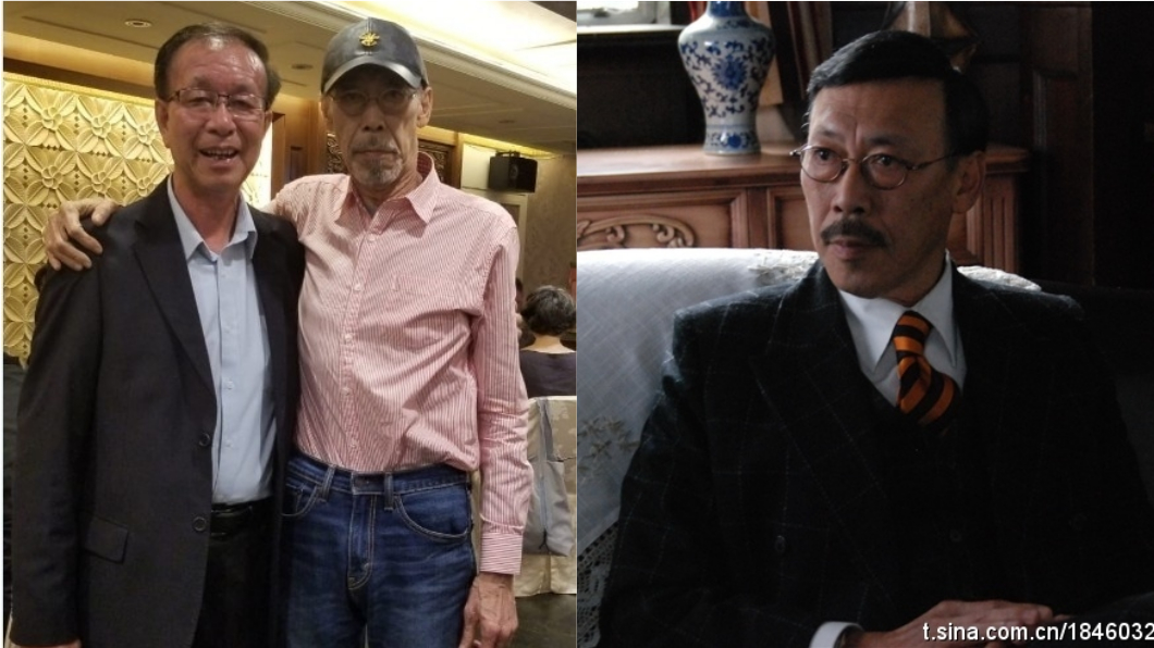 香港資深媒體人曾醒明(左)來台巧遇老友馮淬帆,留下合照。圖/翻攝自《微博》