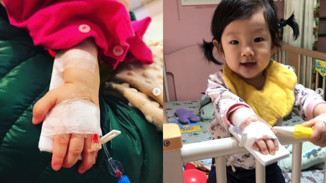 楊千霈愛女先前因高燒不退送急診。圖/翻攝自楊千霈IG
