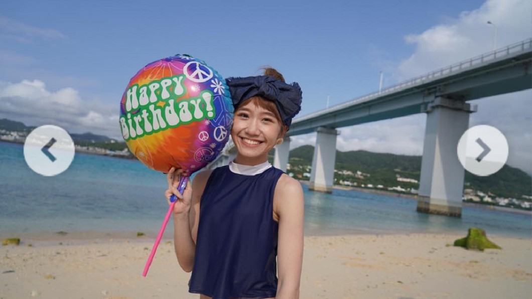 在沖繩度過開心的生日。圖/翻攝自Lulu Instagram