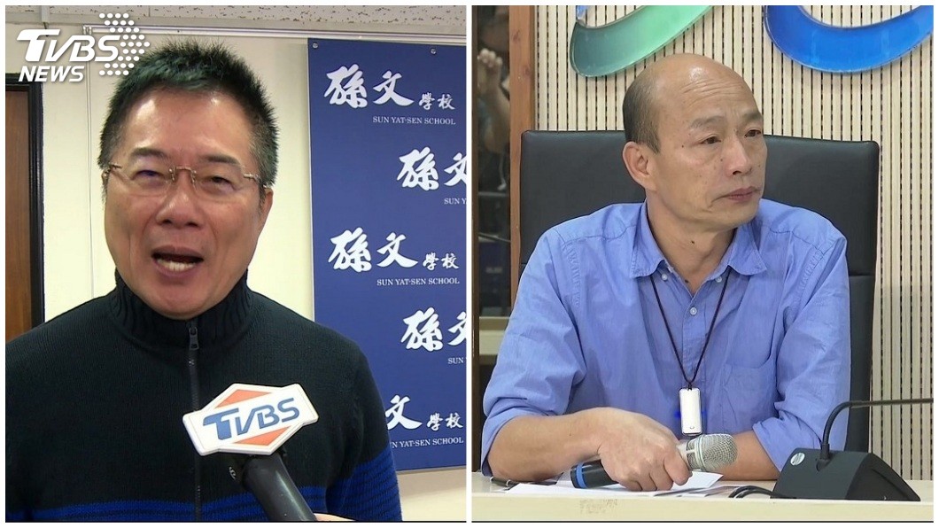 高雄市長韓國瑜親上火線說明，蔡正元也在記者會後表示道歉。(合成圖／TVBS)