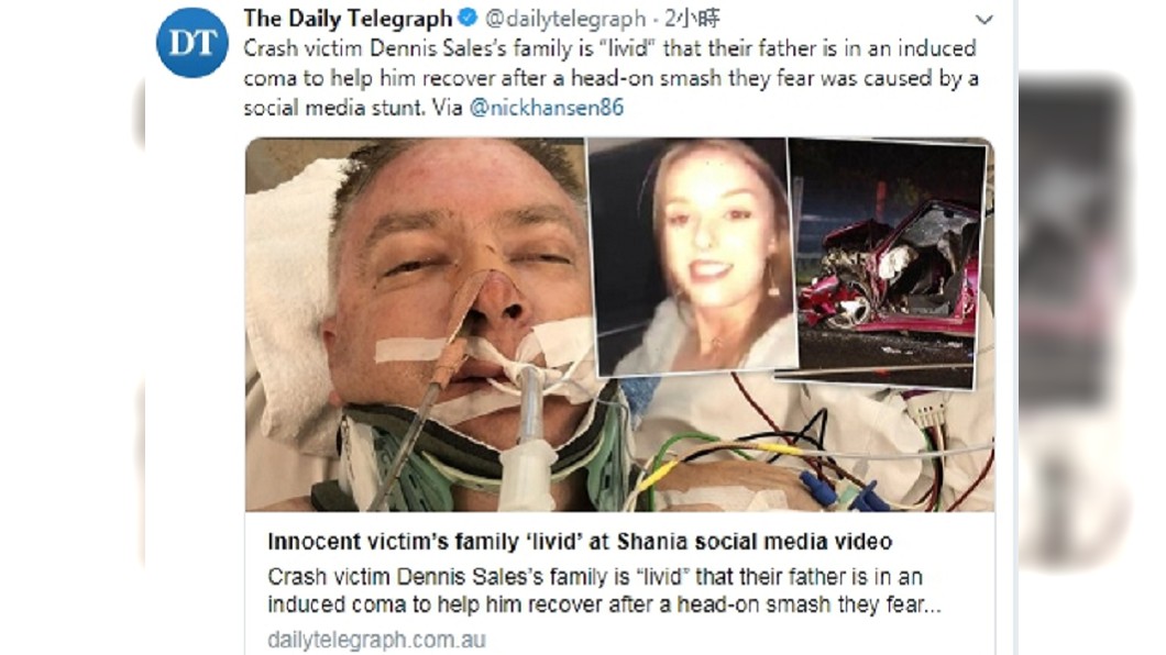 圖/翻攝The Daily Telegraph twitter