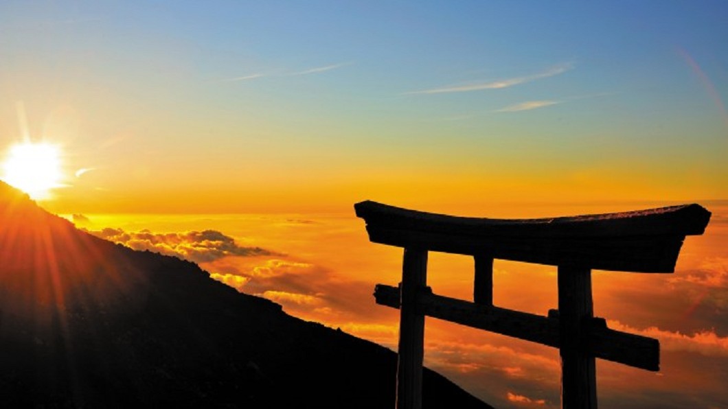 日本打卡景點-富士山御來光。(圖/翻攝自靜岡縣觀光局)