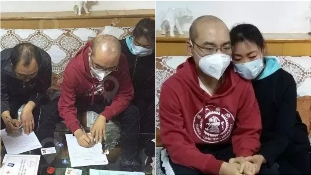 張迪生前和家人討論後,決定簽下遺體捐贈同意書,死後捐出大體和器官,遺愛人間。圖/翻攝自《微博》