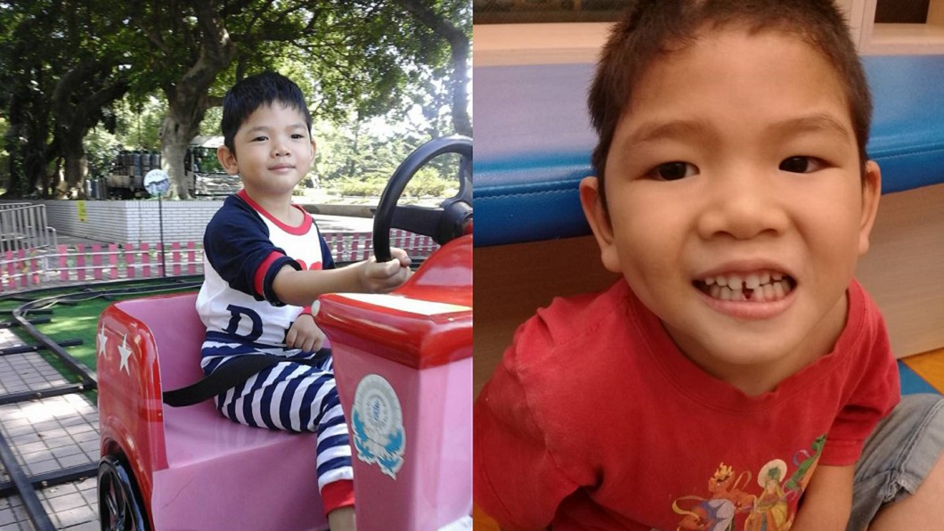 小兒子1歲時遭保母施虐,左半邊癱瘓、智力受損。圖/翻攝自 大甲卡車地瓜媽媽 臉書