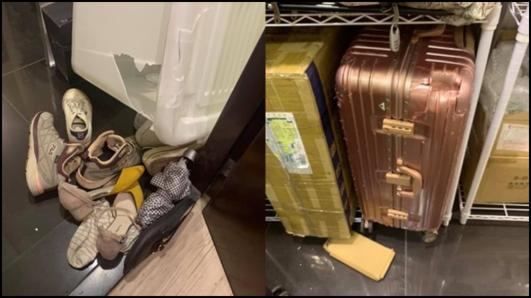 張男雖將物品砸壞,但聲稱是自己購買的。圖/翻攝臉書爆料公社二館(官方粉專專屬)