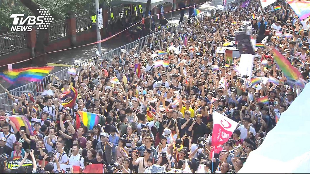 台灣是亞洲首個同性婚姻合法化國家。(示意圖／TVBS)