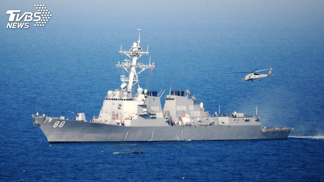 圖／TVBS資料畫面 漢光演習最後一天　美軍神盾艦通過台灣海峽　今年第9次！