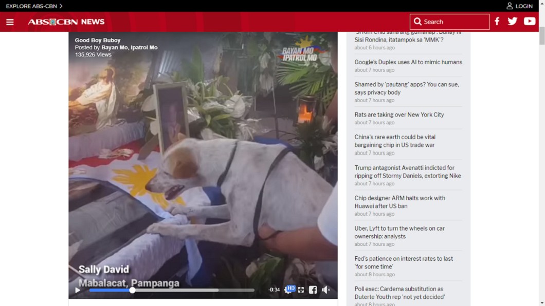 Buboy不肯離開馬塞洛。圖/翻攝自ABS-CBN News