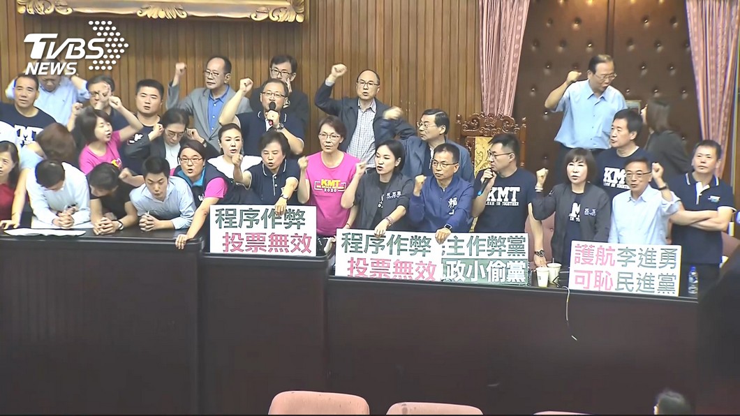 立院今(28日)進行李進勇人事案投票，國民黨團強力杯葛。圖／TVBS