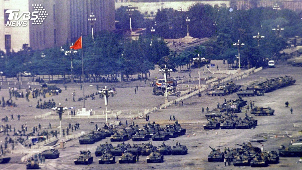 北京天安門事件33周年。（圖／達志影像美聯社）