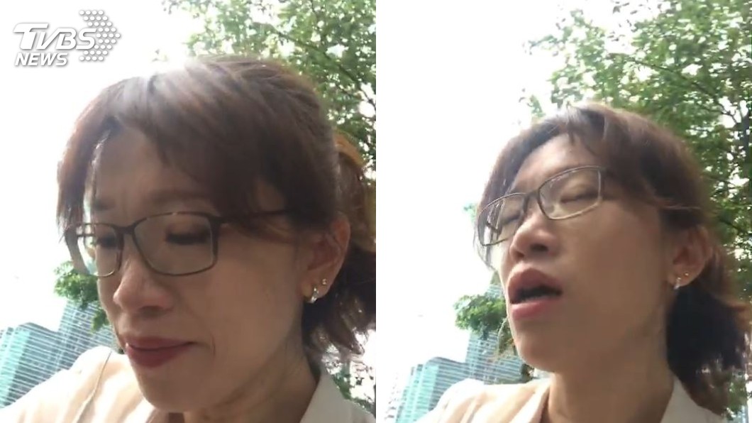 本台記者也因為現場施放催淚彈,頻頻流淚及咳嗽!圖/TVBS