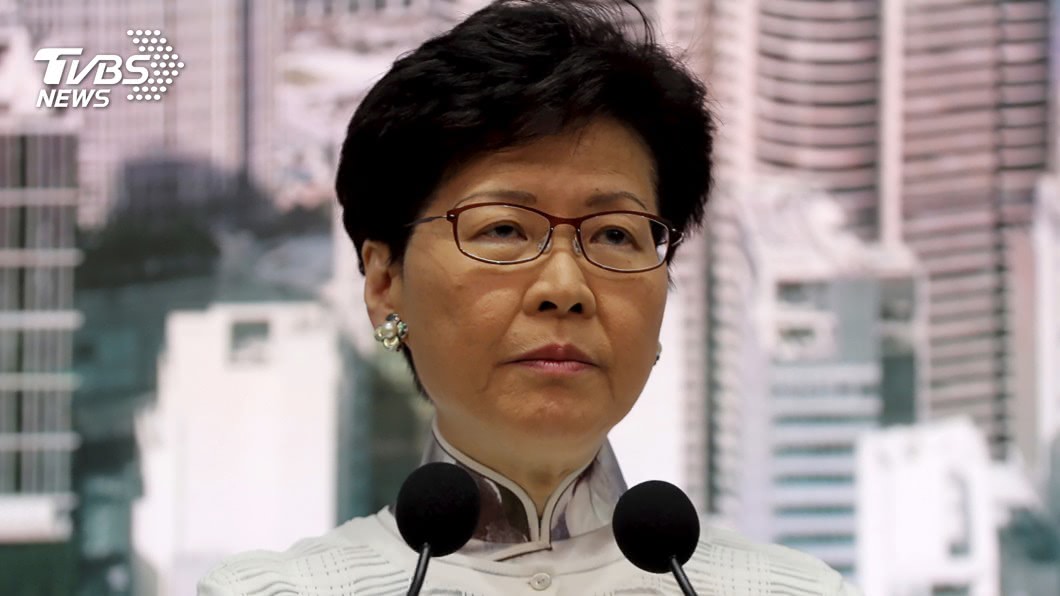 特首林鄭月娥晚間發表301字聲明,停止修訂逃犯條例。(圖/達志影像美聯社,TVBS)