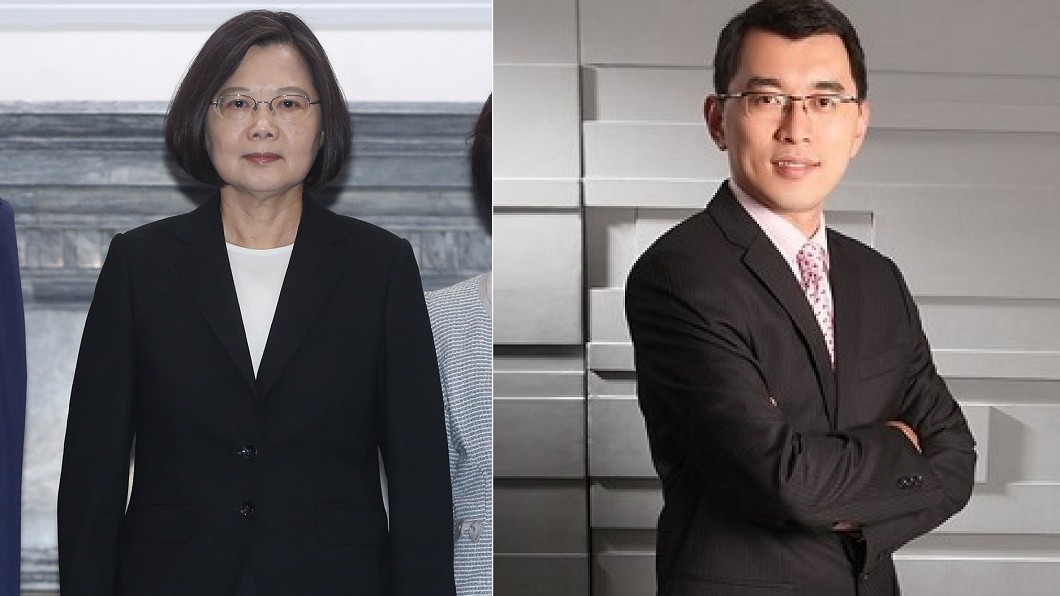 總統蔡英文(左)、新黨總統參選人楊世光(右)。圖／中央社、楊世光臉書