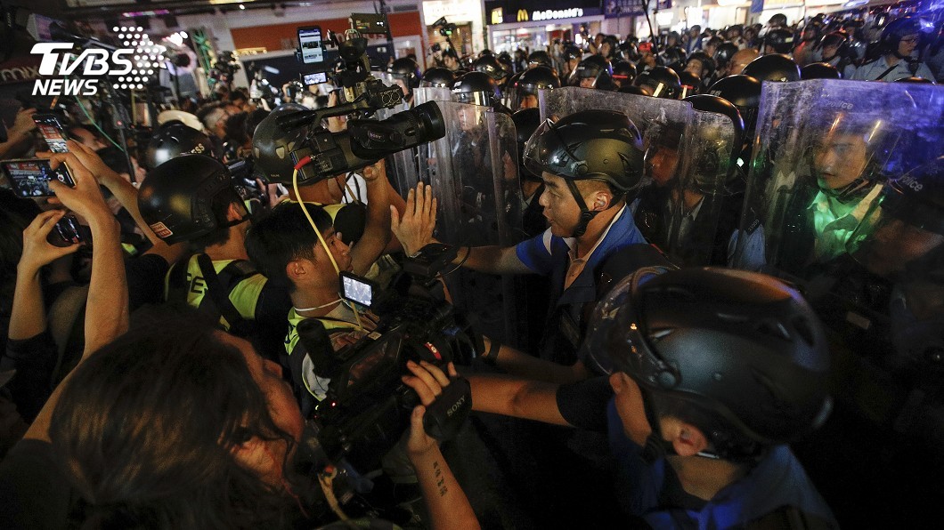 圖／達志影像美聯社 香港77反送中再上街！　港警清場再爆衝突