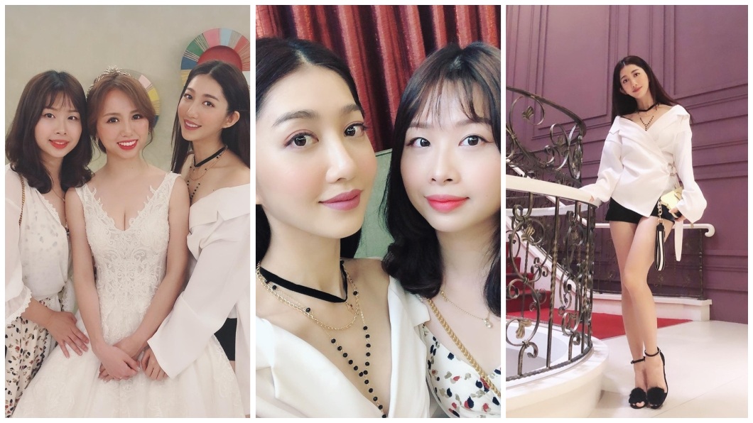 王晴日前出席好姊妹的婚禮,她的穿著讓網友大讚高衣Q。(圖/翻攝自王晴臉書)