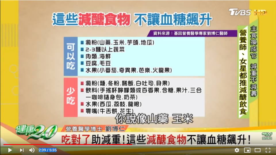 減肥時的食物攝取很重要。圖/翻攝自YouTube