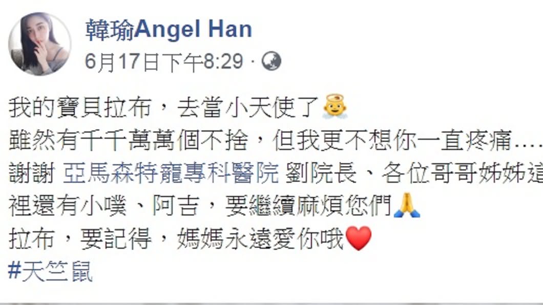 圖/翻攝自韓瑜臉書