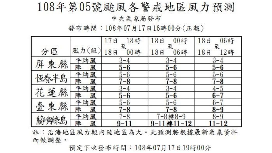圖/翻攝自中央氣象局