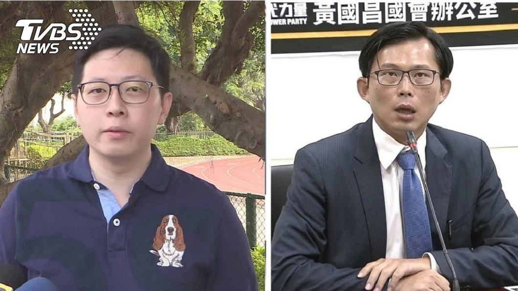 綠黨桃園市議員王浩宇(左)、時代力量立委黃國昌(右)圖／TVBS資料照