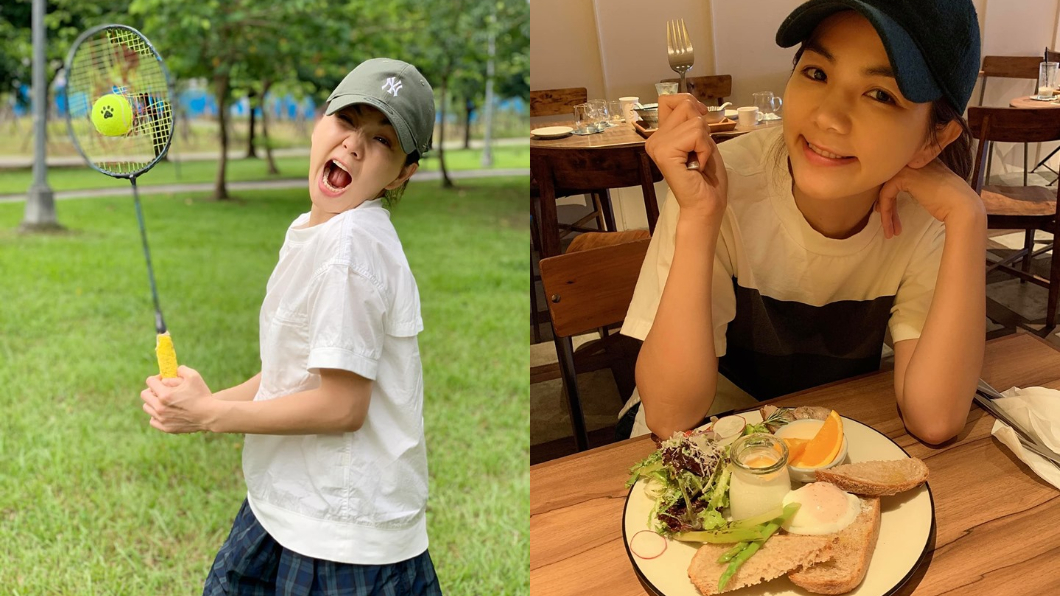 Ella維持良好生活和飲食習慣。合成圖/翻攝陳嘉樺 Ella臉書