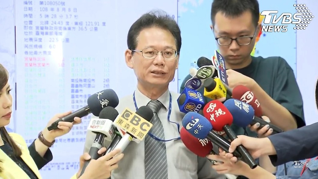 氣象局地震測報中心主任陳國昌。(圖/TVBS)