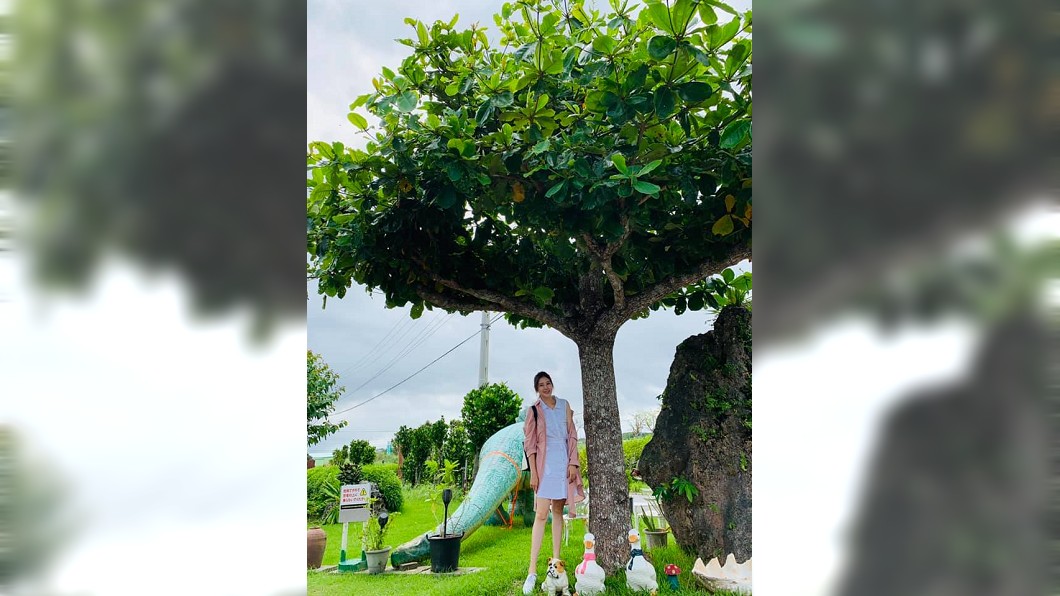 嚴立婷曬逆天長腿。圖/翻攝自嚴立婷臉書