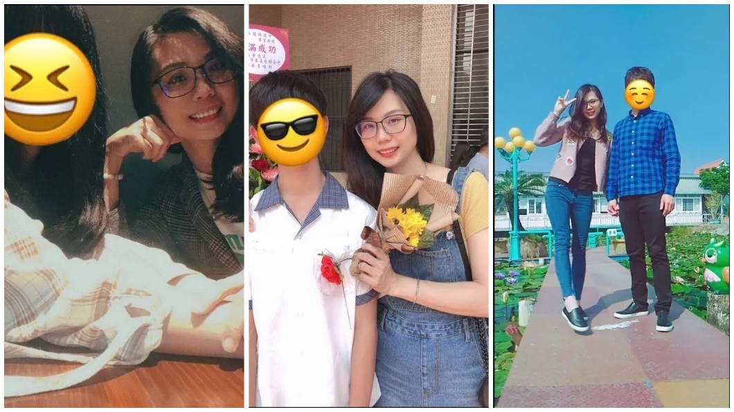 女大生還分享自己、弟弟、父親和母親的合照。(圖/翻攝自Dcard)