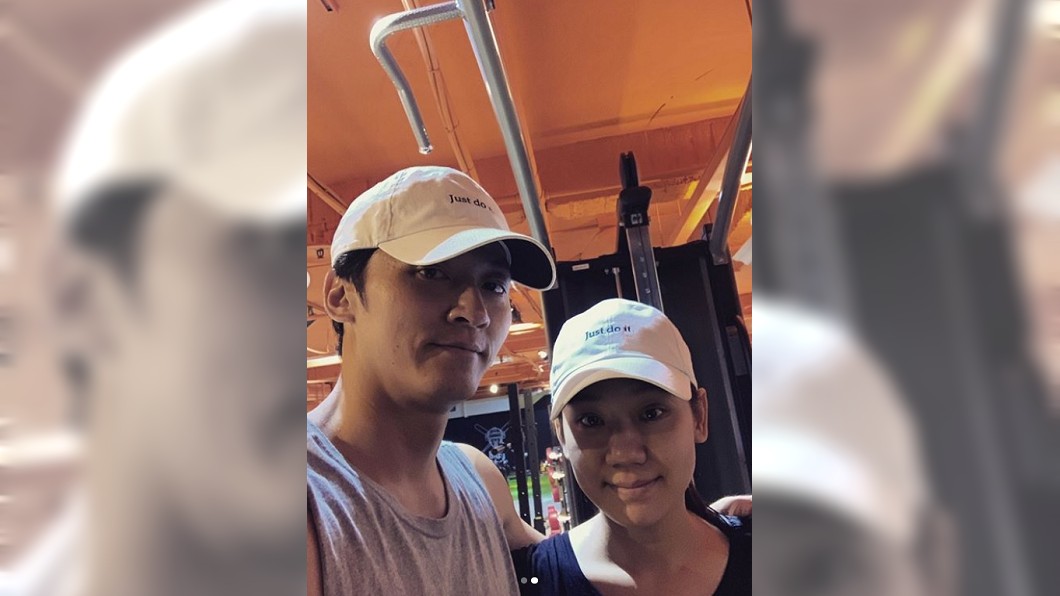 馬俊麟和王瞳私會當天還PO出和老婆的照片。(圖/翻攝自馬俊麟IG)