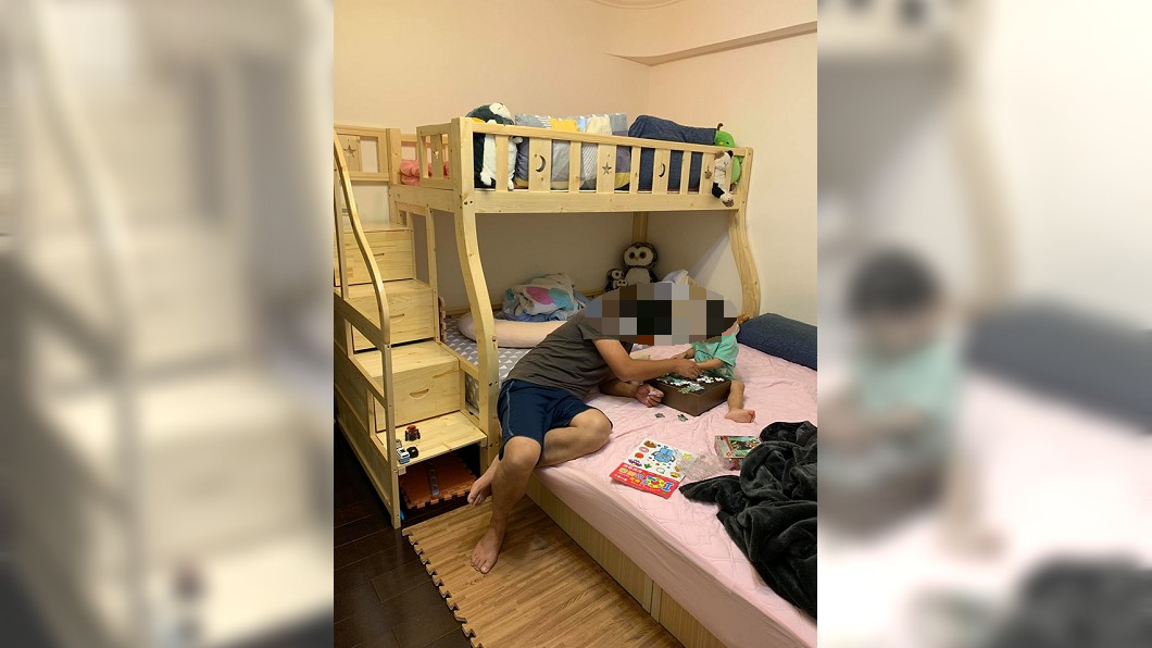 子母床完工照片。圖/翻攝淘寶。好貨分享。團購一起買。臉書