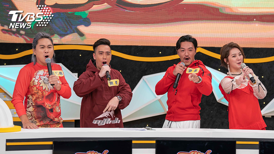 TVBS歡樂台《食尚玩家-歡樂有夠讚》 (左起)王仁甫、無尊、夢多、楊雅筑。圖／TVBS