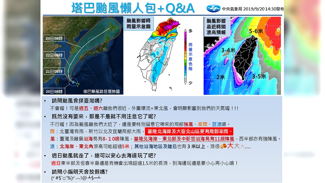 圖/翻攝自臉書「報天氣-中央氣象局」