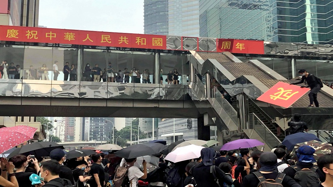 圖／達志影像美聯社 十一倒數香港警戒　929反極權全球60城相挺