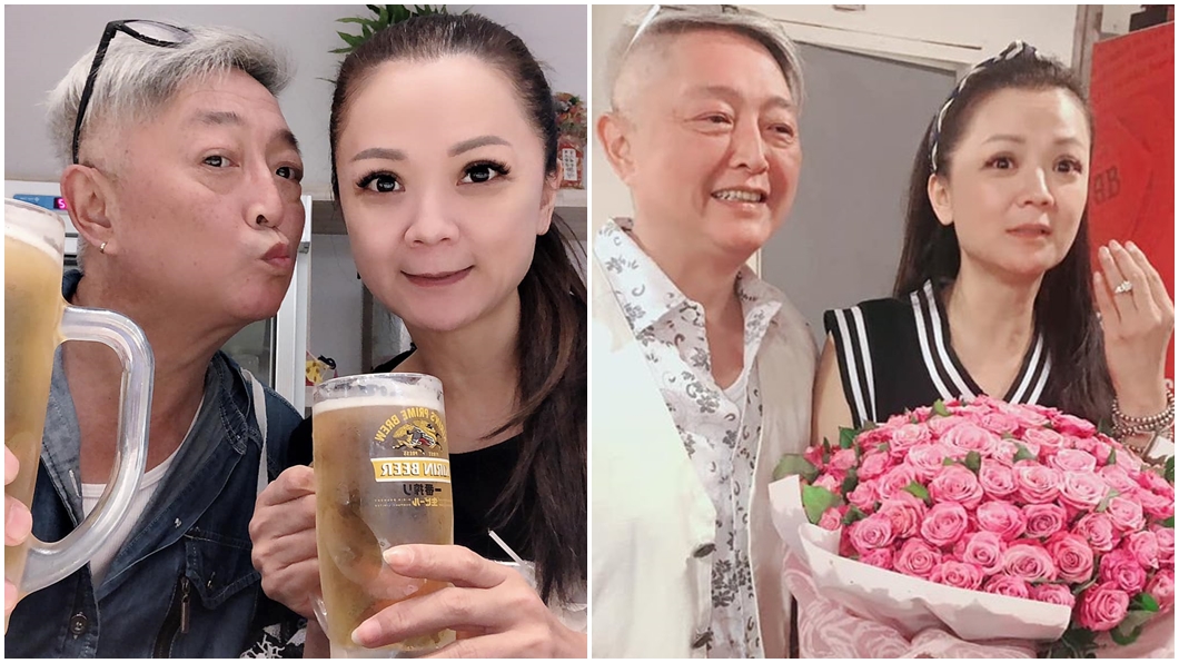 55歲資深藝人李國超和50歲演員高欣欣愛情長跑18年，終於求婚成功。圖／翻攝自高欣欣臉書、兵家綺臉書
