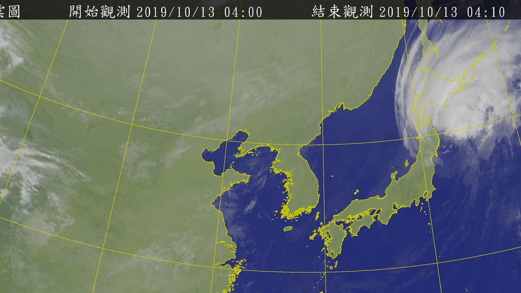 哈吉貝侵襲日本。圖/中央氣象局