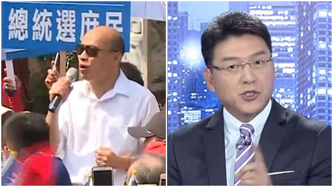 國民黨總統參選人、高雄市長韓國瑜(左)、知名律師兼主持人謝震武(右)。圖／TVBS資料照、翻攝自新聞面對面Youtube頻道