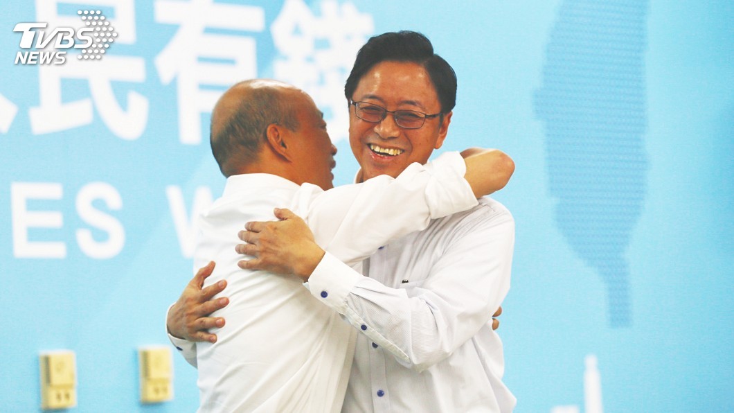 圖/中央社 「國政配」成軍 朱:兩人一定能同心協力打贏選戰