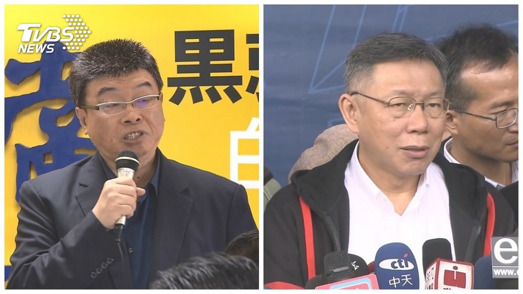 邱毅25日上午前往北檢控告台北市長柯文哲，怒控誹謗和意圖使人不當選。(合成圖／TVBS)