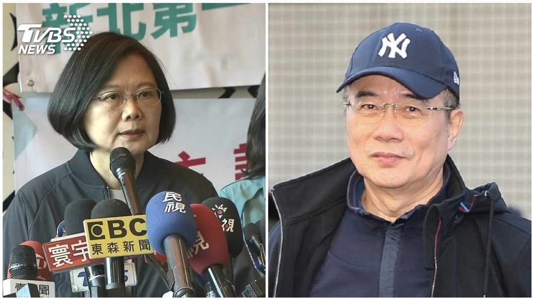總統蔡英文(左)、國民黨副秘書長蔡正元(右)。圖／TVBS資料照