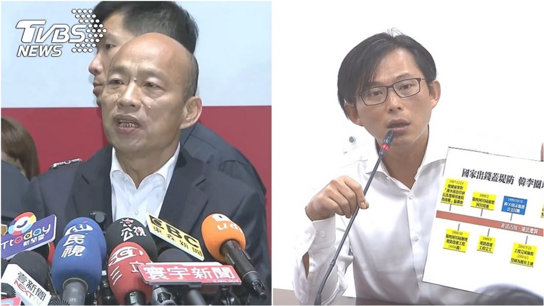 國民黨總統參選人韓國瑜(左)、時代力量立委黃國昌(右)。圖／TVBS資料照