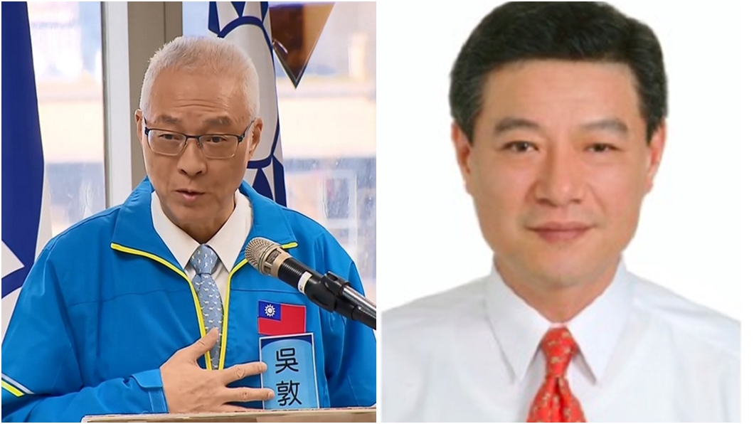 國民黨主席吳敦義(左)請辭獲准，由中常委林榮德(右)擔任代理黨主席。(圖／TVBS資料照、翻攝自國民黨官網)