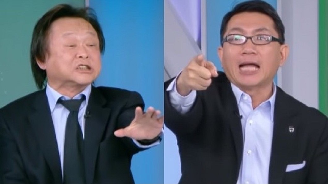 王世堅(圖左)和徐正文在政論節目中吵得不可開交。(圖／翻攝自YouTube平論無雙頻道)